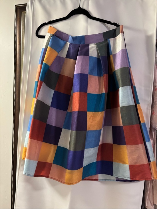 Dresses & Skirts - Colorblock Midi Skirt in Multi